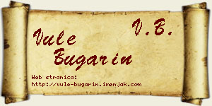 Vule Bugarin vizit kartica